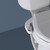 Brondell FreshSpa comfort+ essential bidet attachment with dual nozzle installed in front of a blue background