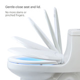 Brondell Lumawarm toilet seat equipped with soft close lid