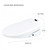 Brondell Swash 1400 round bidet toilet seat dimensions are 15.2 inch width, 5.75 inch height, and 19.55 inch length.