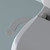 Brondell SimpleSpa Thinline essential bidet attachment with single nozzle attached to the toilet in front of a grey background