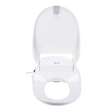 Brondell Swash 300 bidet toilet seat opened from a front view