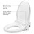 Brondell Swash EM617 bidet toilet seat opened from a side view