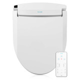 Brondell Swash LT99 bidet toilet seat and remote control from a top view