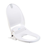 Brondell Swash 300 bidet toilet seat opened from a side view
