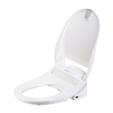 Brondell Swash 300 bidet toilet seat opened from a side view