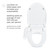 Brondell Swash SE400 bidet toilet seat side arm control cuts down on toilet paper and increases sustainability. Washing saves an average of over 100 rolls per year, per person.