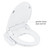 Brondell Swash SE400 bidet toilet seat has a gentle-close seat and lid feature.