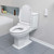 Brondell Swash SE600 bidet toilet seat installed in the bathroom