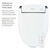 Brondell Swash SE600 bidet toilet seat and remote control from a top view