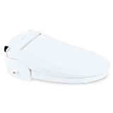 Brondell Swash SE600 bidet toilet seat and remote control right view, lid closed