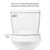FSA-15 is a slim 0.33" frame fits seamlessly between existing toilet and seat.