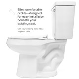 Image of FreshSpa Thinline Precision Essential Bidet Attachment with Dual Nozzle. Slim, comfortable profile; designed for easy installation beneath your existing seat. Turn your existing toilet into a hygienic bidet.