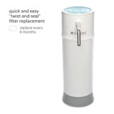 Pearl HF-25 replacement filter is easy to change every 6 months.