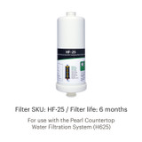 Pearl HF-25 Water Filter Replacement.