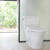 T44 bidet toilet seat installed in the bathroom