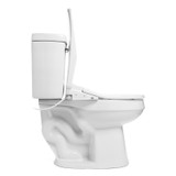 T44 bidet toilet seat installed on the toilet from a side profile